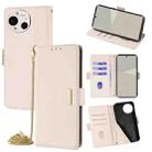 For Sharp Aquos R10 5G Crossbody Chain Leather Phone Case(White) - 1