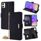 For Samsung Galaxy A05 4G Crossbody Chain Leather Phone Case(Black) - 1