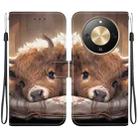 For Honor X70 5G Crystal Texture Colored Drawing Leather Phone Case(Calf) - 1
