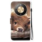 For Honor X70 5G Crystal Texture Colored Drawing Leather Phone Case(Calf) - 3