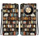 For Honor X70 5G Crystal Texture Colored Drawing Leather Phone Case(Bookshelf) - 1