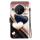 For Honor X9c Crystal Texture Colored Drawing Leather Phone Case(Love Heart) - 3