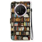 For Honor X9c Crystal Texture Colored Drawing Leather Phone Case(Bookshelf) - 3