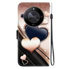 For Honor X9b / Magic6 Lite 5G / X50 / X50 Pro Crystal Texture Colored Drawing Leather Phone Case(Love Heart) - 3