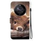 For Honor X9b / Magic6 Lite 5G / X50 / X50 Pro Crystal Texture Colored Drawing Leather Phone Case(Calf) - 3