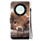 For Honor X9a Crystal Texture Colored Drawing Leather Phone Case(Calf) - 3