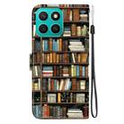 For Honor X8c 4G Crystal Texture Colored Drawing Leather Phone Case(Bookshelf) - 3