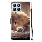 For Honor X8b Crystal Texture Colored Drawing Leather Phone Case(Calf) - 3