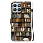 For Honor X8b Crystal Texture Colored Drawing Leather Phone Case(Bookshelf) - 3