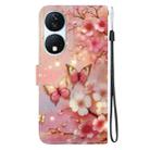 For Honor X7b / Play 50 Plus Crystal Texture Colored Drawing Leather Phone Case(Lantern Butterflies) - 3