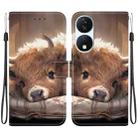 For Honor X7b / Play 50 Plus Crystal Texture Colored Drawing Leather Phone Case(Calf) - 1
