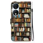For Honor X7b / Play 50 Plus Crystal Texture Colored Drawing Leather Phone Case(Bookshelf) - 3