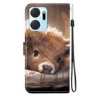 For Honor X7a Crystal Texture Colored Drawing Leather Phone Case(Calf) - 3