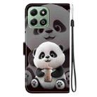 For Honor X6b 4G Crystal Texture Colored Drawing Leather Phone Case(Milk Tea Bear) - 3