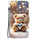 For Honor X6b 4G Crystal Texture Colored Drawing Leather Phone Case(Diamond Bear) - 2
