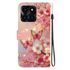 For Honor X6a Crystal Texture Colored Drawing Leather Phone Case(Lantern Butterflies) - 3