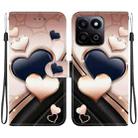 For Honor Play 60 Plus / 200 Smart / Play9T 5G Crystal Texture Colored Drawing Leather Phone Case(Love Heart) - 1
