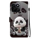 For Honor Play 60 Plus / 200 Smart / Play9T 5G Crystal Texture Colored Drawing Leather Phone Case(Milk Tea Bear) - 3