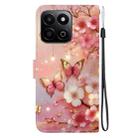 For Honor Play 60 Plus / 200 Smart / Play9T 5G Crystal Texture Colored Drawing Leather Phone Case(Lantern Butterflies) - 3
