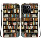 For Honor Play 60 Plus / 200 Smart / Play9T 5G Crystal Texture Colored Drawing Leather Phone Case(Bookshelf) - 1