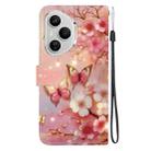 For Honor 400 Pro Global 160.8mm Crystal Texture Colored Drawing Leather Phone Case(Lantern Butterflies) - 3