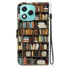 For Honor 400 Lite Global Crystal Texture Colored Drawing Leather Phone Case(Bookshelf) - 3