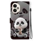 For Honor 400 Global 156.5mm Crystal Texture Colored Drawing Leather Phone Case(Milk Tea Bear) - 3