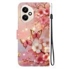 For Honor 400 Global 156.5mm Crystal Texture Colored Drawing Leather Phone Case(Lantern Butterflies) - 3