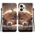 For Honor 400 Global 156.5mm Crystal Texture Colored Drawing Leather Phone Case(Calf) - 1