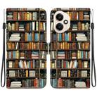 For Honor 400 Global 156.5mm Crystal Texture Colored Drawing Leather Phone Case(Bookshelf) - 1