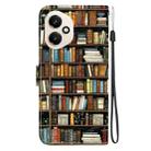 For Honor 400 Global 156.5mm Crystal Texture Colored Drawing Leather Phone Case(Bookshelf) - 3