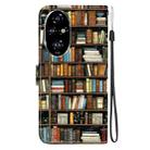 For Honor 200 Pro Crystal Texture Colored Drawing Leather Phone Case(Bookshelf) - 3