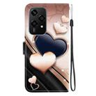 For Honor 200 Lite Global Crystal Texture Colored Drawing Leather Phone Case(Love Heart) - 3