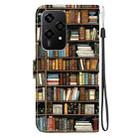 For Honor 200 Lite Global Crystal Texture Colored Drawing Leather Phone Case(Bookshelf) - 3