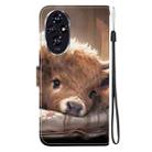 For Honor 200 Crystal Texture Colored Drawing Leather Phone Case(Calf) - 3