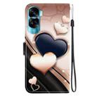 For Honor 90 Lite Crystal Texture Colored Drawing Leather Phone Case(Love Heart) - 3