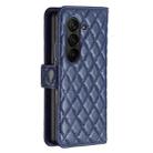 For Samsung Galaxy Z Fold6 Diamond Lattice Wallet Flip Leather Phone Case(Blue) - 3