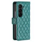 For Samsung Galaxy Z Fold6 Diamond Lattice Wallet Flip Leather Phone Case(Green) - 3