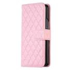 For Samsung Galaxy Z Fold6 Diamond Lattice Wallet Flip Leather Phone Case(Pink) - 2