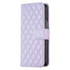 For Samsung Galaxy Z Fold6 Diamond Lattice Wallet Flip Leather Phone Case(Purple) - 2