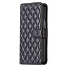 For Samsung Galaxy Z Fold6 Diamond Lattice Wallet Flip Leather Phone Case(Black) - 2