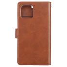 For iPhone 12 mini GOOSPERY MANSOOR Crazy Horse Texture Horizontal Flip Leather Case with Holder & Card Slots & Wallet(Brown) - 3