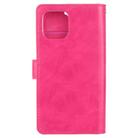 For iPhone 12 mini GOOSPERY MANSOOR Crazy Horse Texture Horizontal Flip Leather Case with Holder & Card Slots & Wallet(Rose Red) - 3