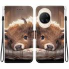 For Huawei nova 14 Ultra Crystal Texture Colored Drawing Leather Phone Case(Calf) - 1
