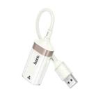 hoco UA41 Crystal 100Mbps USB to RJ45 Ethernet Adapter(Apricot) - 2