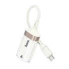 hoco UA41B Crystal 100Mbps Type-C to RJ45 Ethernet Adapter(Apricot) - 2