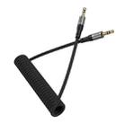 hoco UPA33 Nuevo 3.5mm Spring AUX Audio Cable, Length: 1.5m(Black) - 2
