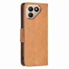 For Tecno Pova 7 Ultra 5G Lambskin Texture Pure Color Flip Leather Phone Case(Yellow) - 3