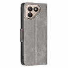 For Tecno Pova 7 Ultra 5G Lambskin Texture Pure Color Flip Leather Phone Case(Grey) - 3