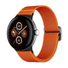 For Google Pixel Watch / Watch2 / Watch3 41mm xDfind Elastic Nylon Watch Band(Orange) - 1